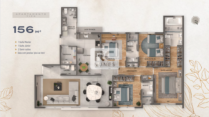 Apartamento 4 quartos à venda no Santo Antônio: 