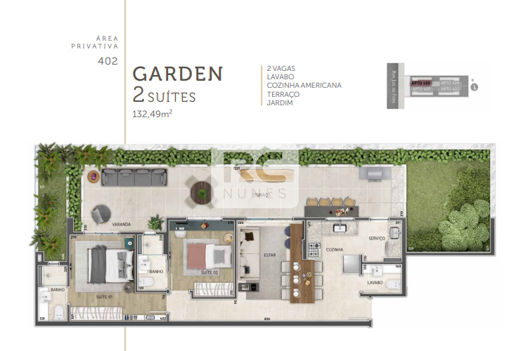 Área privativa à venda no Santo Agostinho: 