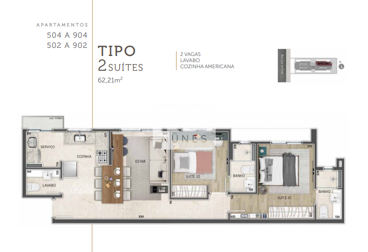 Apartamento à venda no Santo Agostinho: 