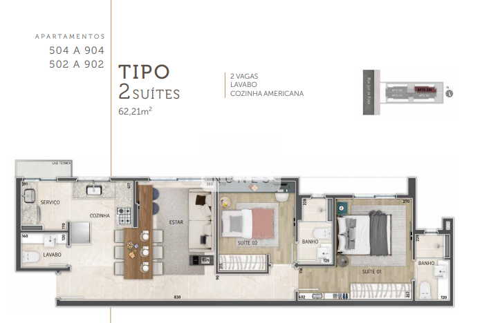 Apartamento à venda no Santo Agostinho: 