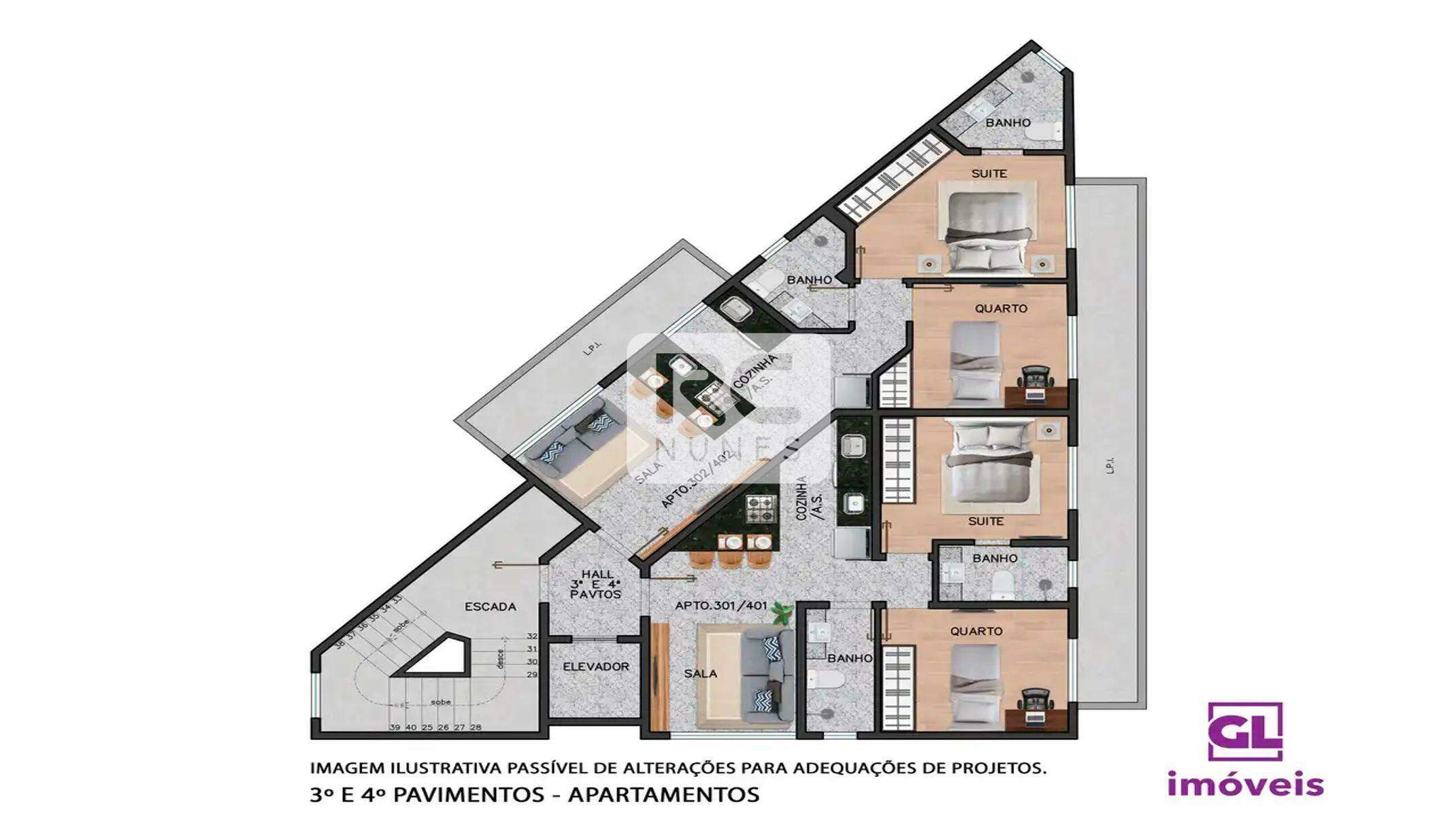Apartamento à venda no Funcionários: 