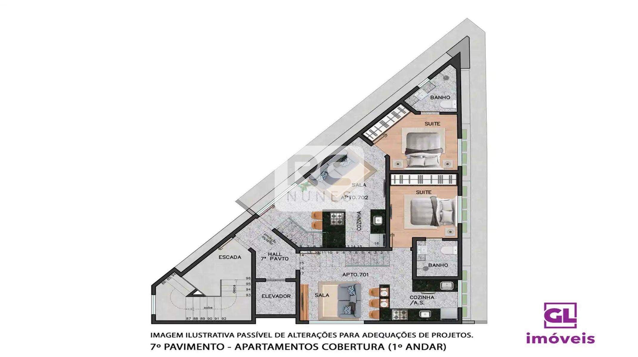 Apartamento à venda no Funcionários: 