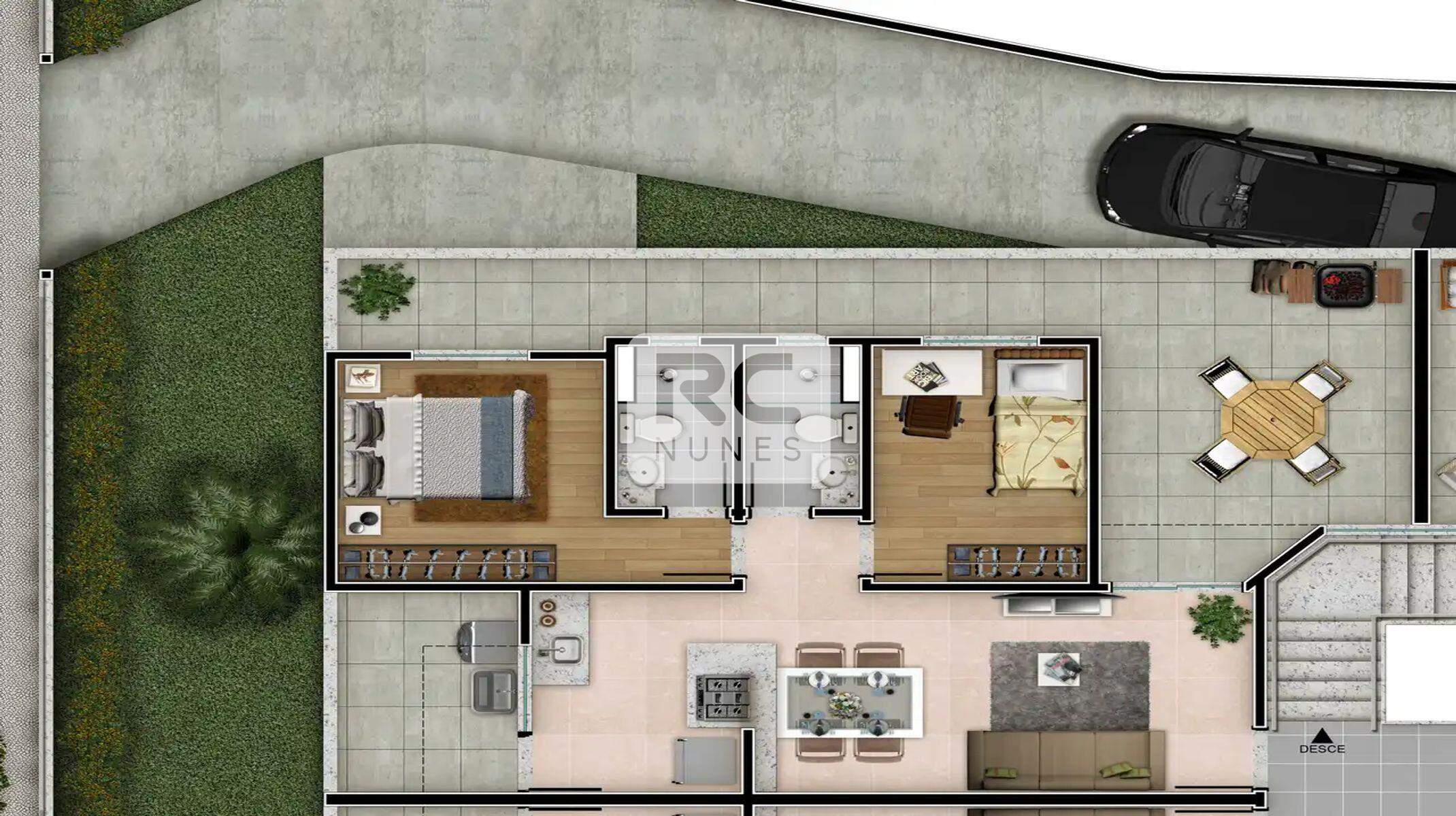 Apartamento à venda no Santa Rosa: Place Jaraguá - Área Privativa 102