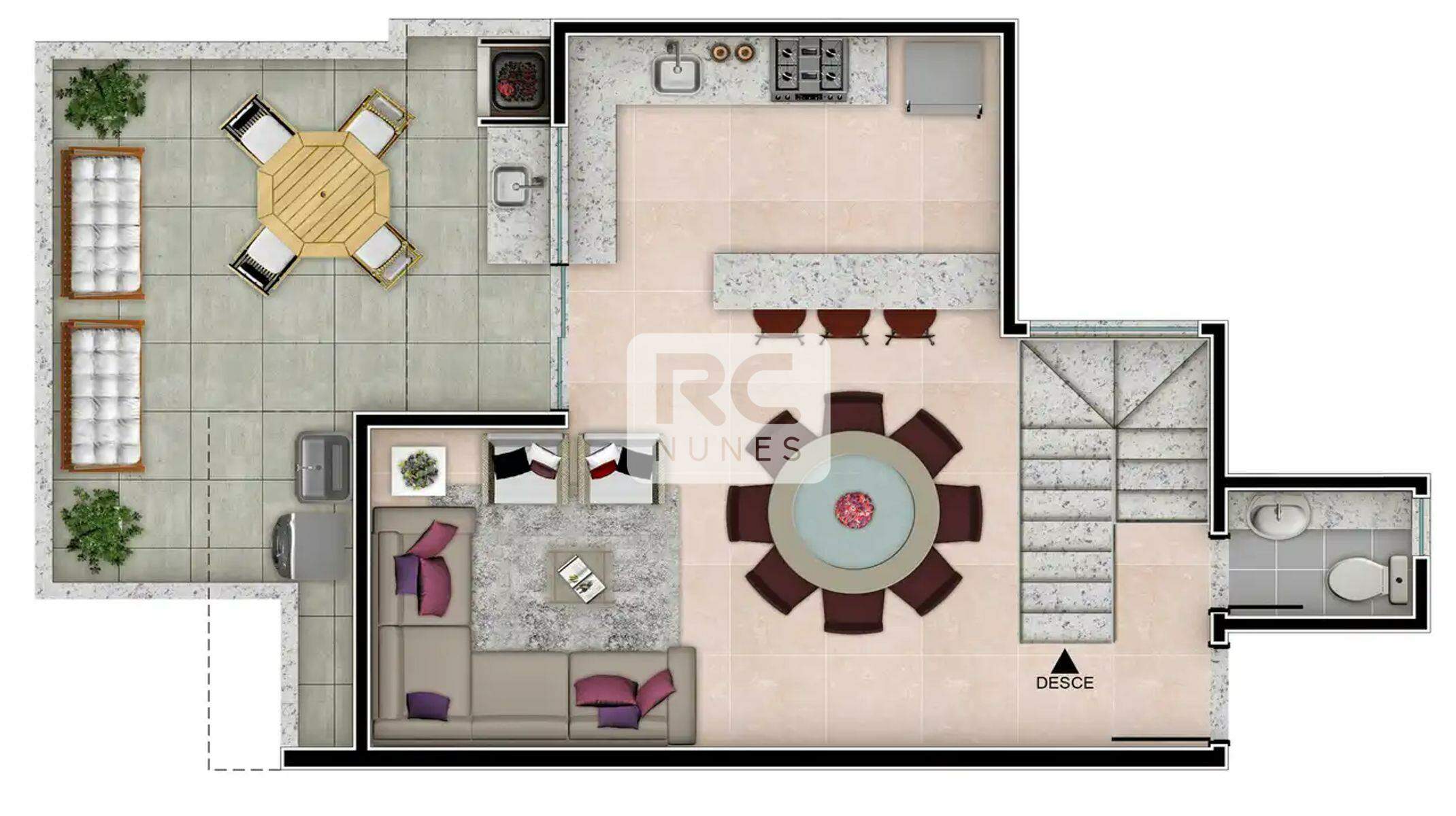 Apartamento à venda no Santa Rosa: Place Jaraguá - 2º Pav. Cobertura