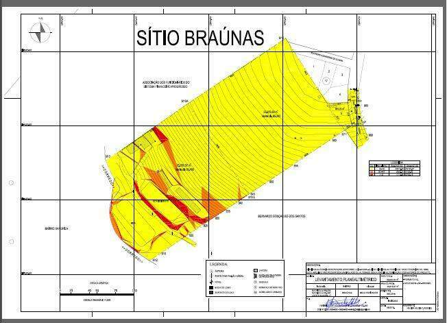 Terreno / Área à venda no Braúnas: 