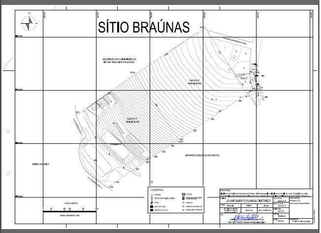Terreno / Área à venda no Braúnas: 