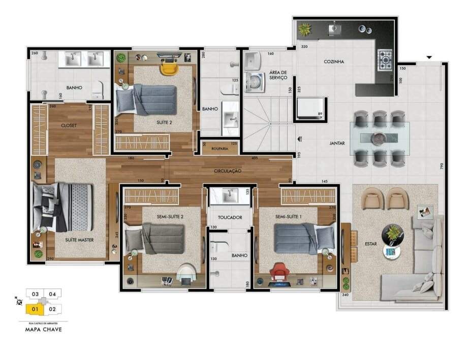 Cobertura à venda no Castelo: 