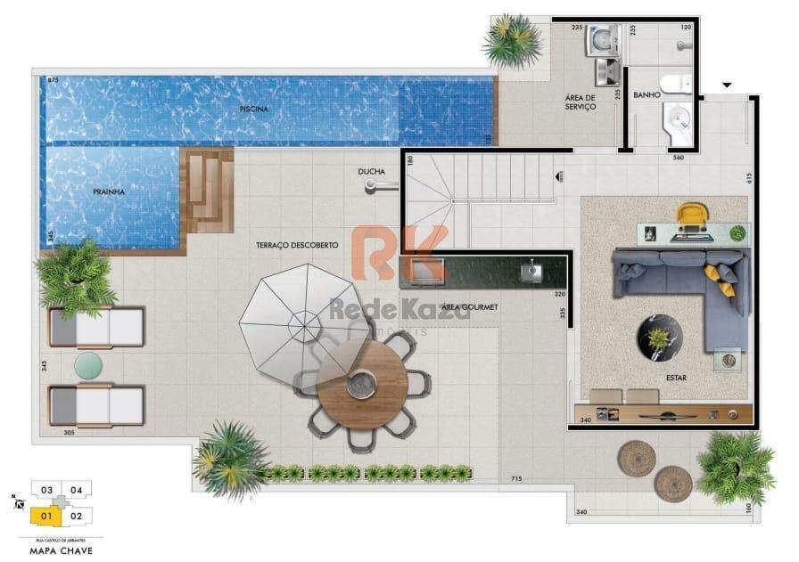 Cobertura à venda no Castelo: 