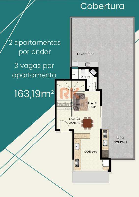 Cobertura à venda no Cabral: 