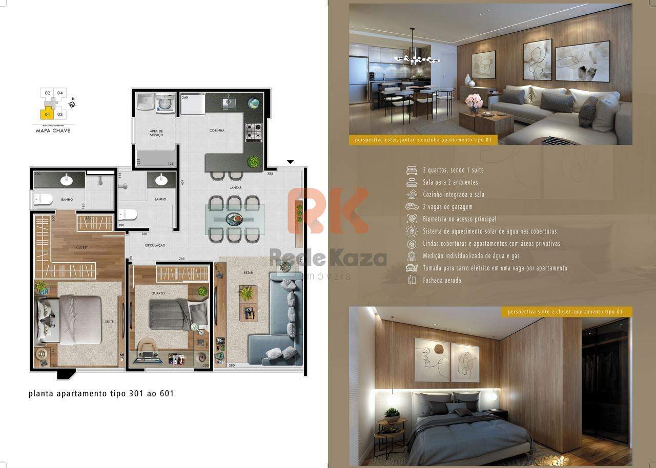 Apartamento à venda no Castelo: 
