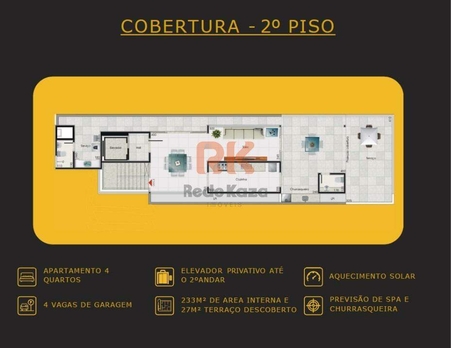 Cobertura à venda no Jaraguá: 