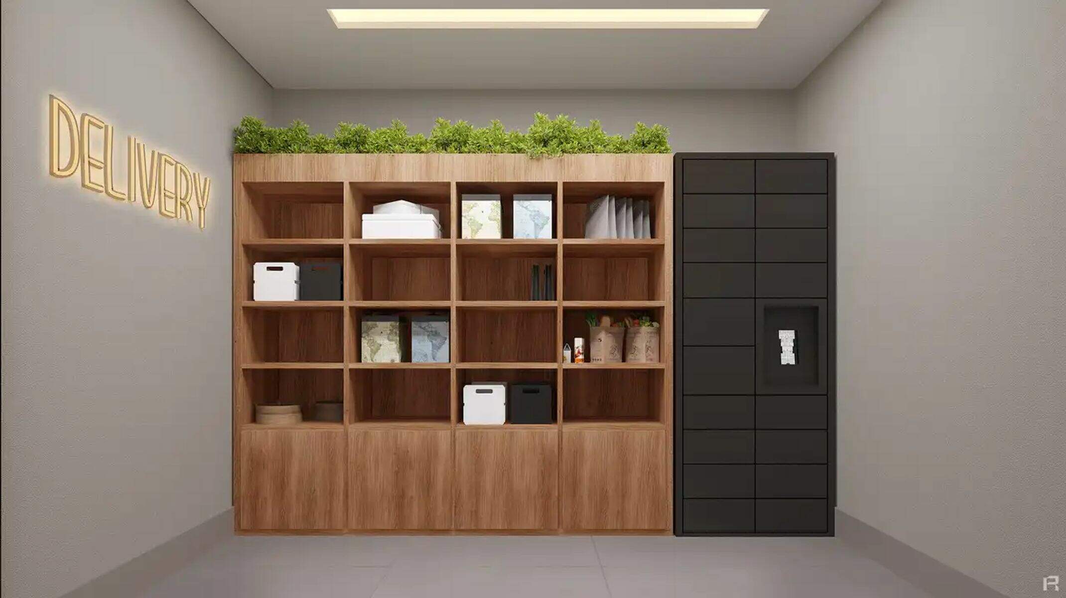 Apartamento à venda no Castelo: Locker para delivery