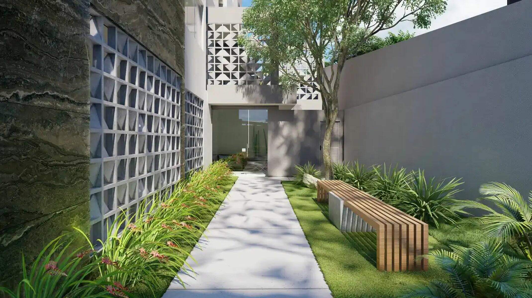 Apartamento à venda no Itapoã: Paisagismo - Entregue montado e mobiliado