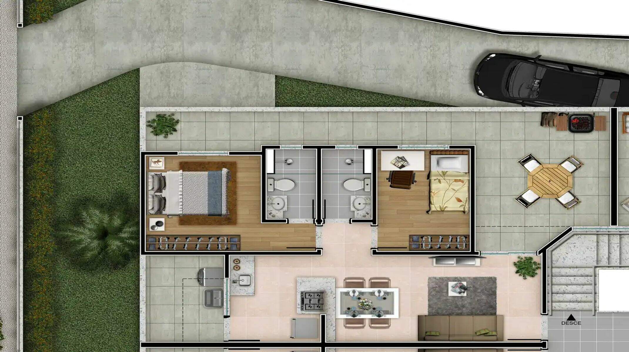 Apartamento à venda no Santa Rosa: Place Jaraguá - Área Privativa 102