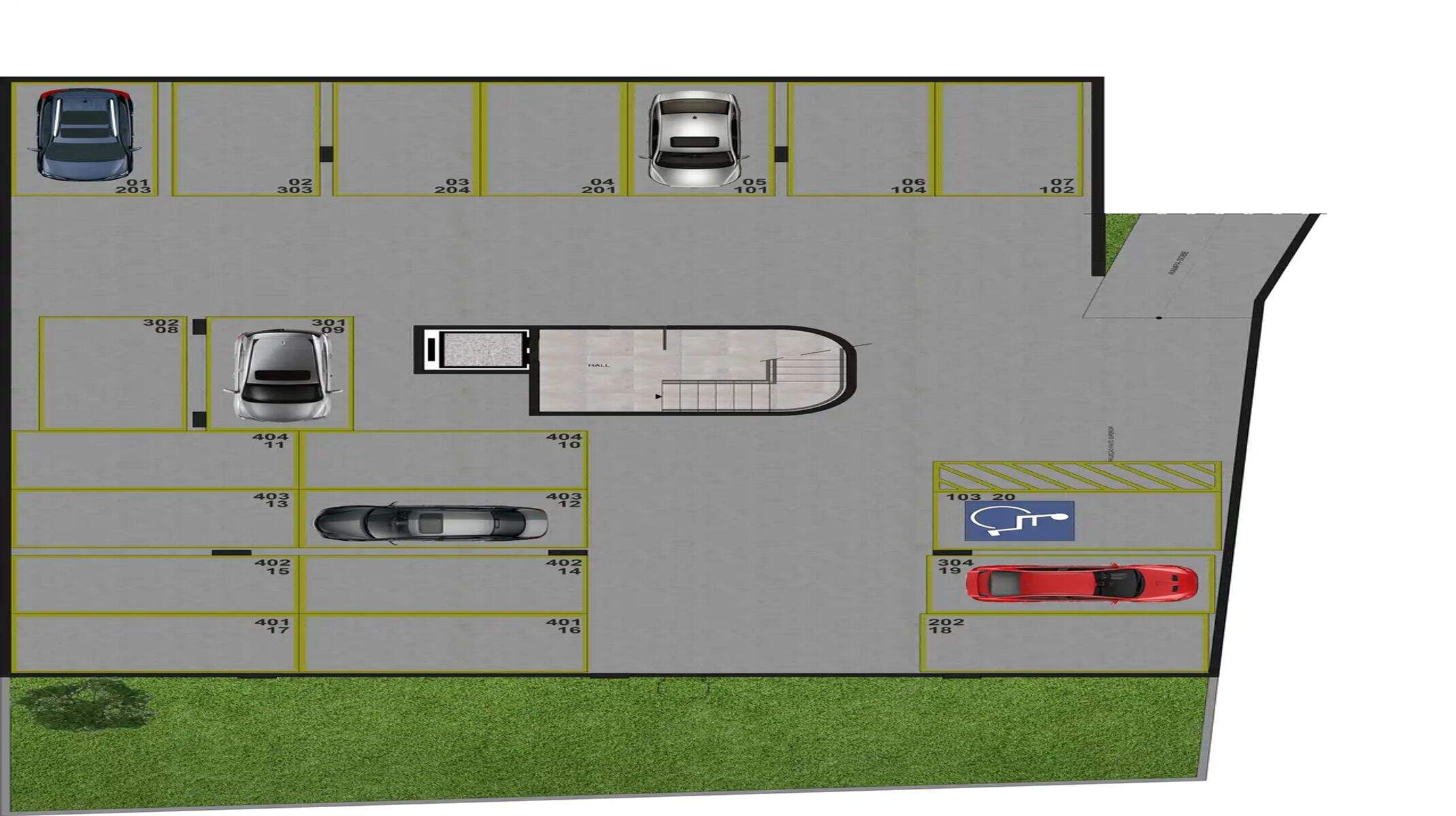 Apartamento à venda no Santa Rosa: Place Jaraguá - Mapa de Vagas