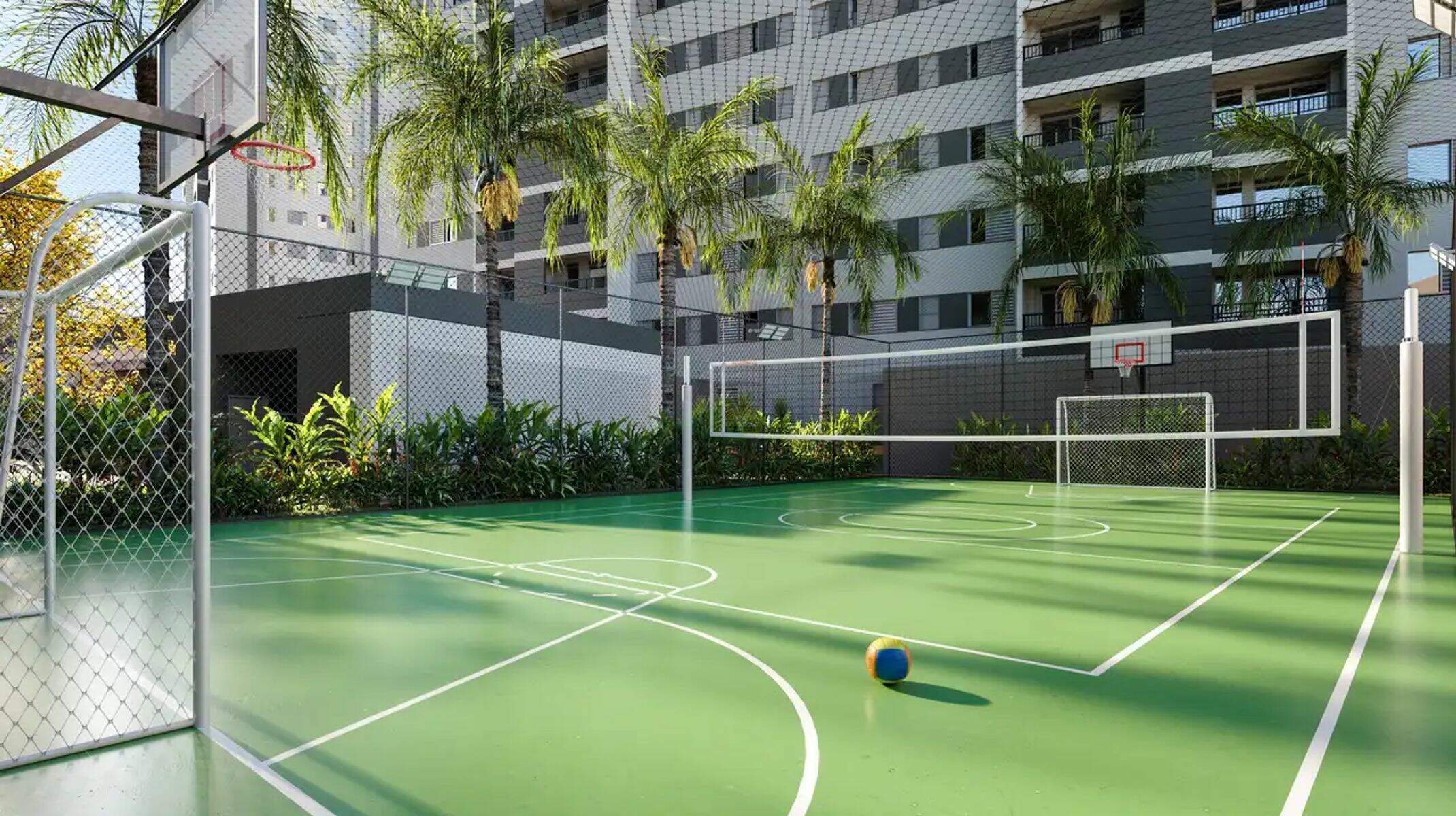 Apartamento à venda no Cabral: Quadra poliesportiva