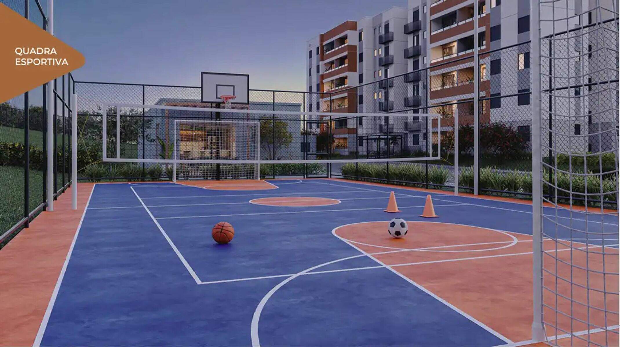 Apartamento à venda no Paquetá: Quadra Poliesportiva