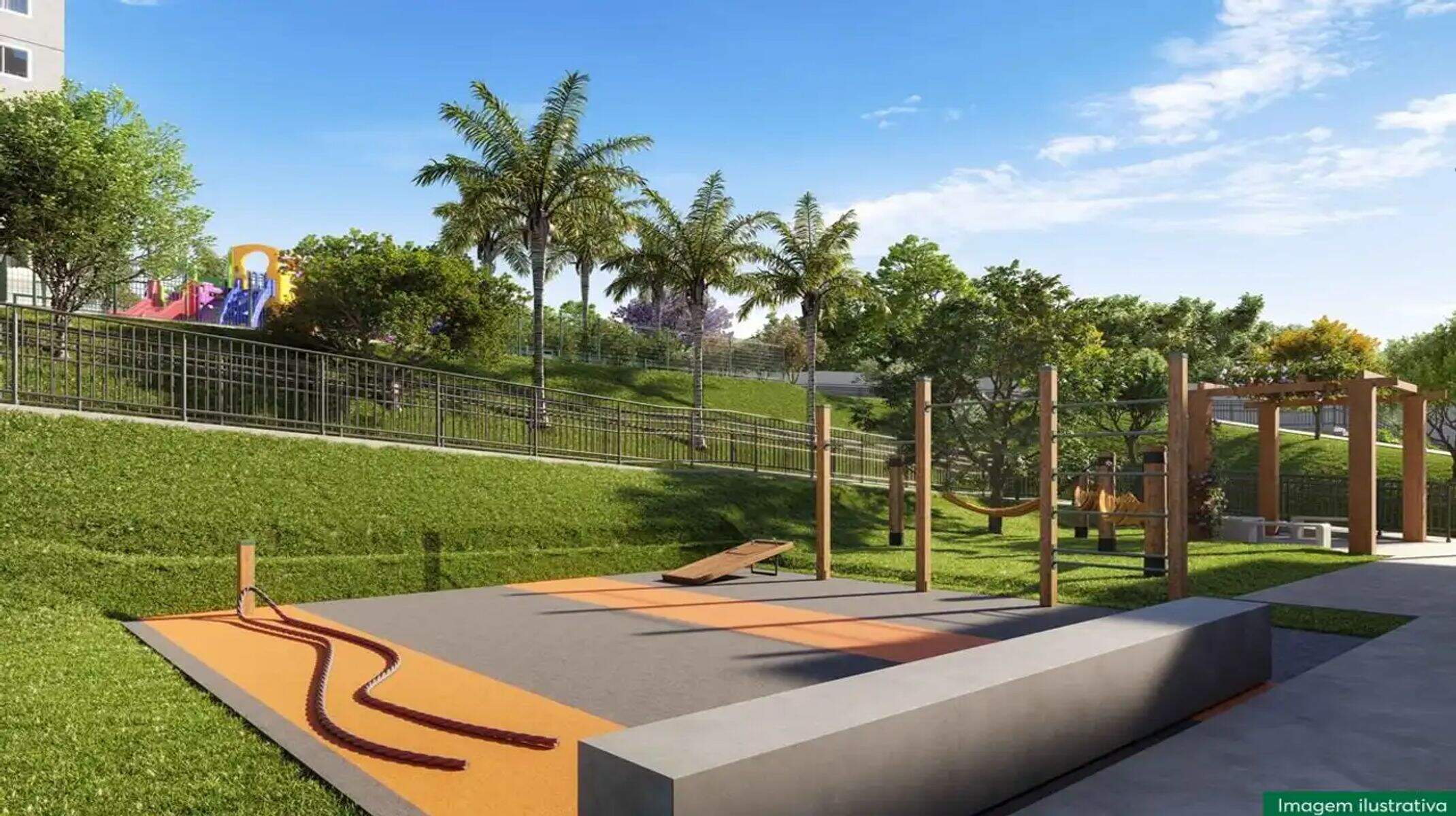 Apartamento à venda no Perobas: Academia ao ar livre