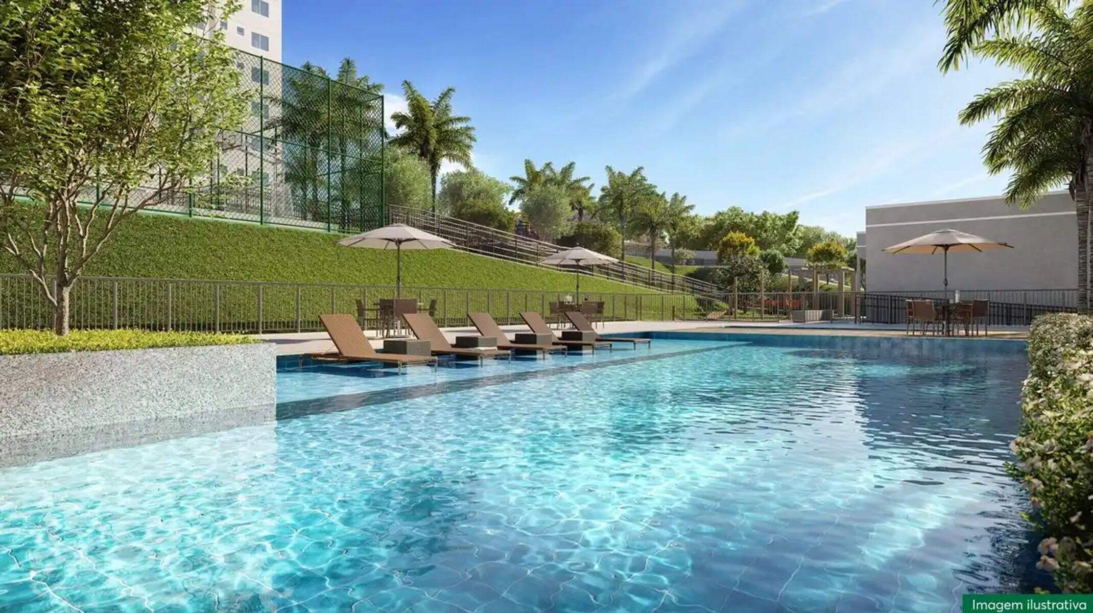 Apartamento à venda no Perobas: Piscina