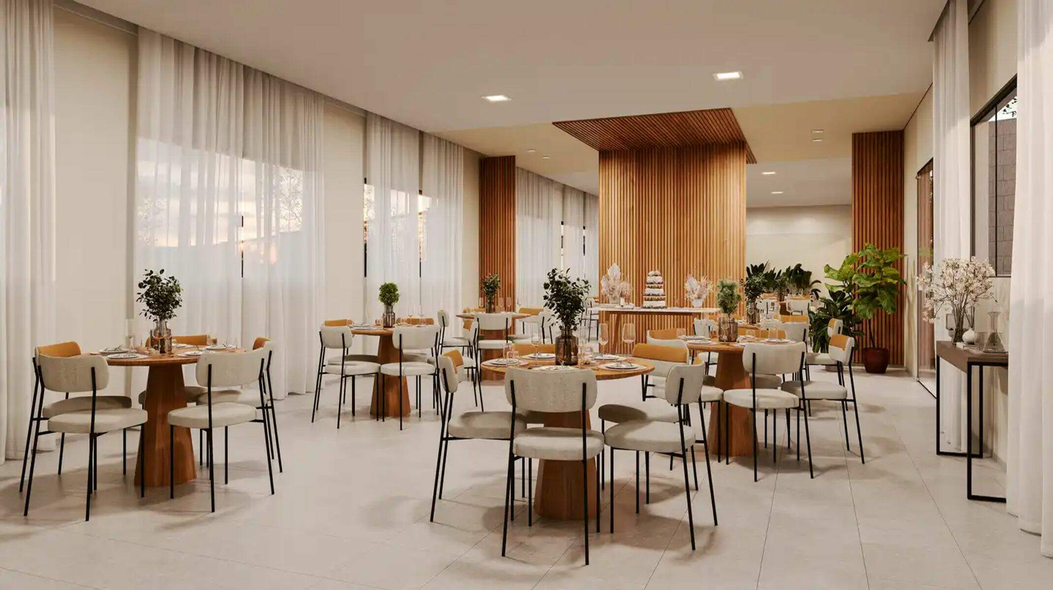 Apartamento à venda no Parque Maceió: Salão de Festas