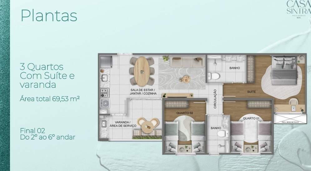 Apartamento à venda no Castelo: 