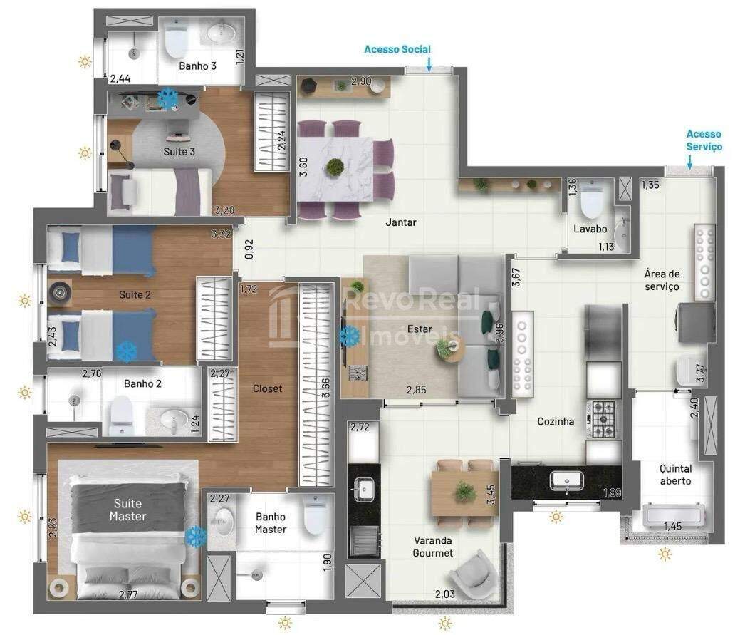 Apartamento à venda no Jardim do Mar: 
