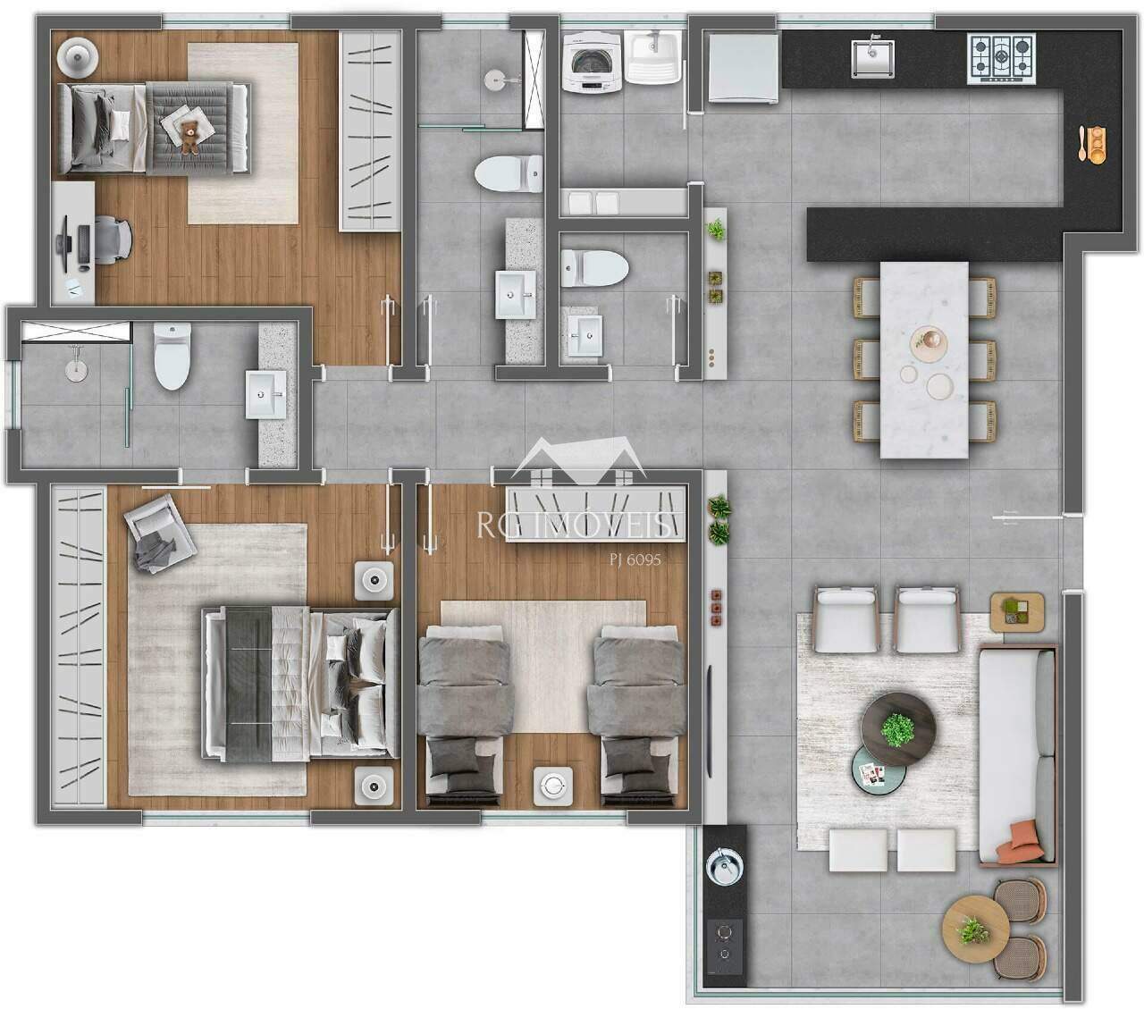 Apartamento à venda com 3 quartos, 97m² - Foto 12