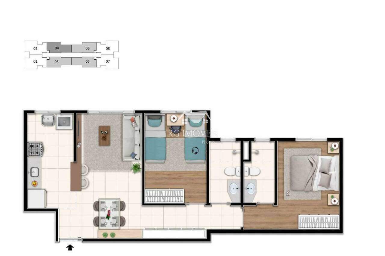 Apartamento à venda com 1 quarto, 62m² - Foto 12