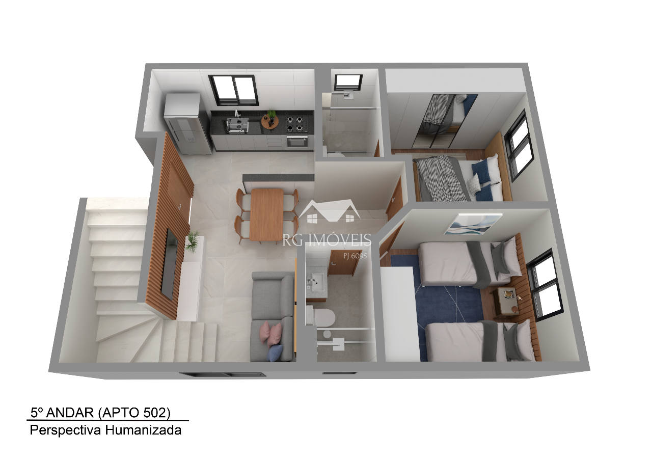 Apartamento à venda com 2 quartos, 57m² - Foto 19