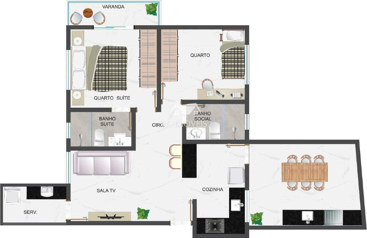 Apartamento à venda com 2 quartos, 74m² - Foto 13