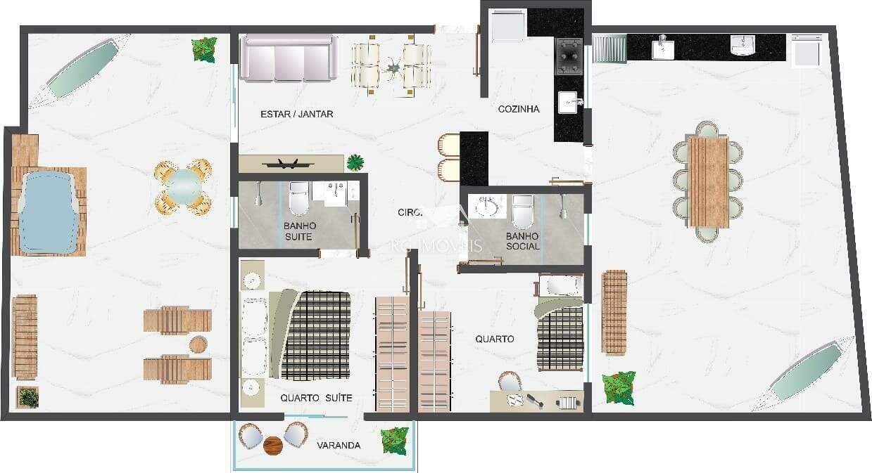 Apartamento à venda com 2 quartos, 74m² - Foto 11