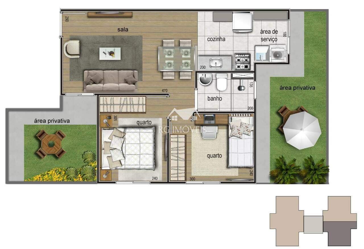 Apartamento à venda com 2 quartos, 43m² - Foto 5