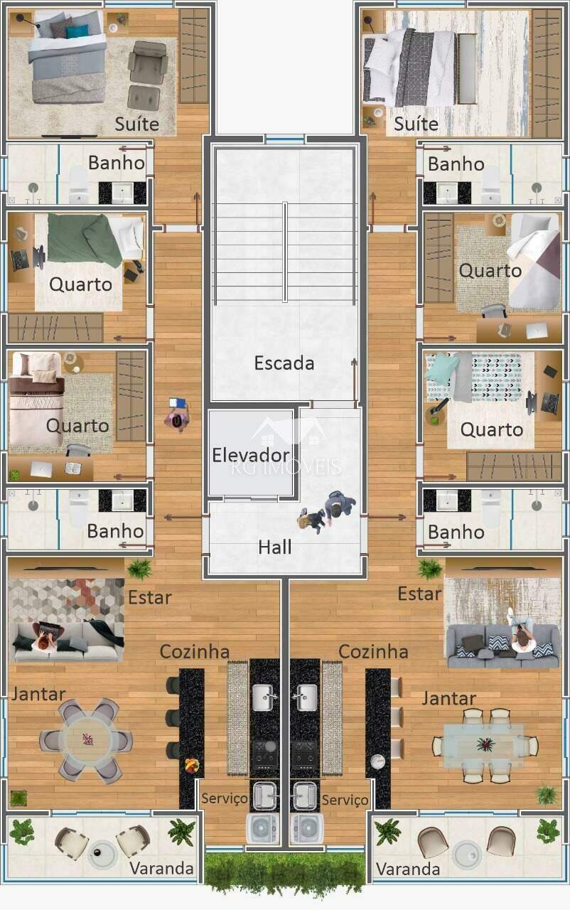 Apartamento à venda com 3 quartos, 83m² - Foto 3