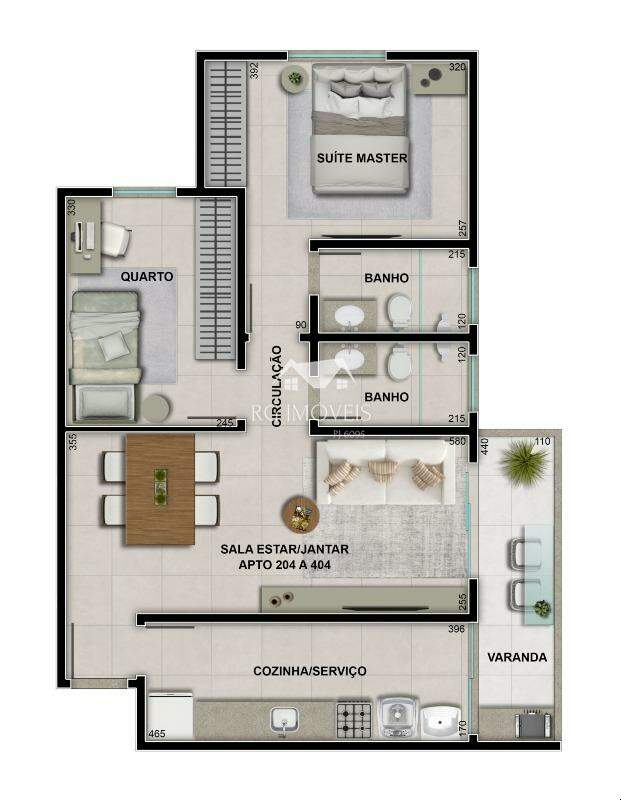 Apartamento à venda com 2 quartos, 61m² - Foto 10