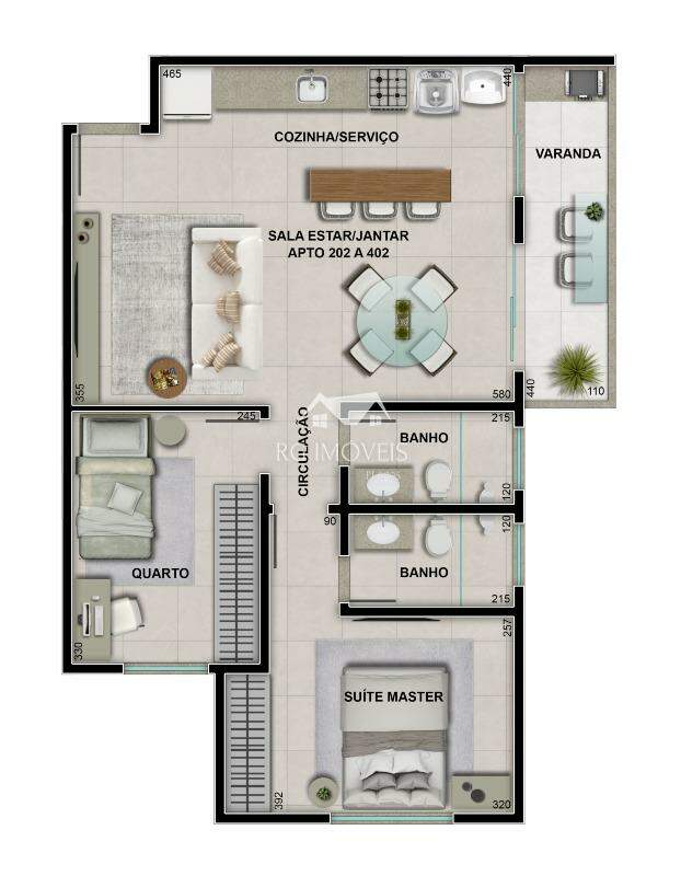Apartamento à venda com 2 quartos, 61m² - Foto 12