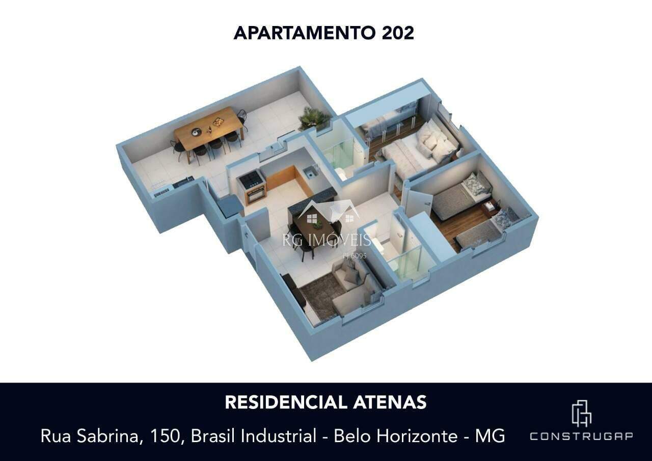 Apartamento à venda com 2 quartos, 51m² - Foto 5