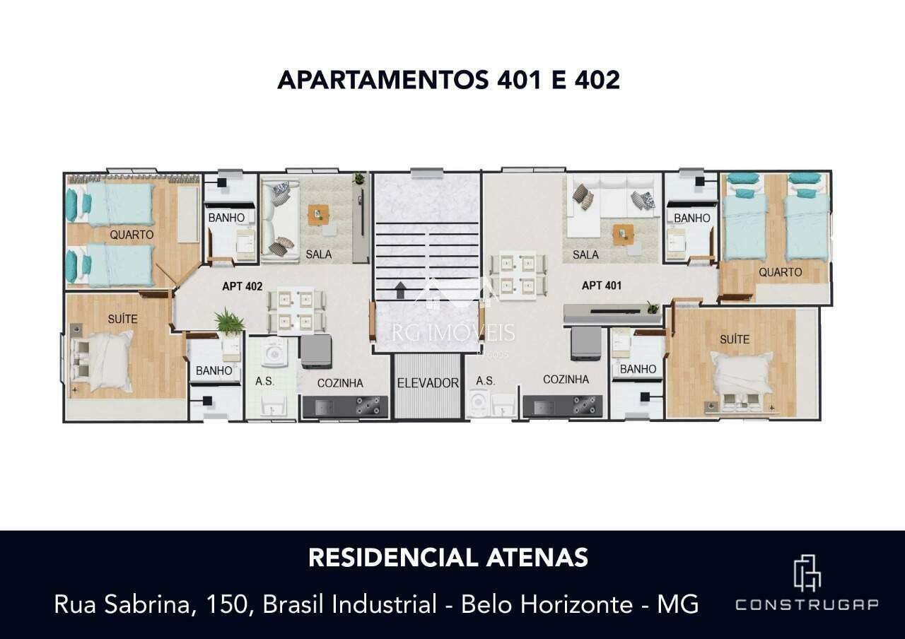 Apartamento à venda com 2 quartos, 51m² - Foto 6