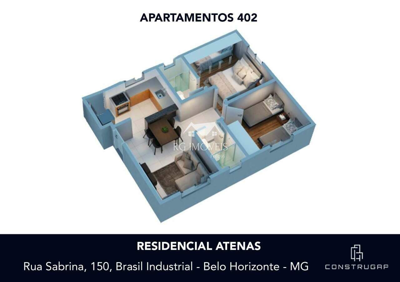 Apartamento à venda com 2 quartos, 51m² - Foto 7