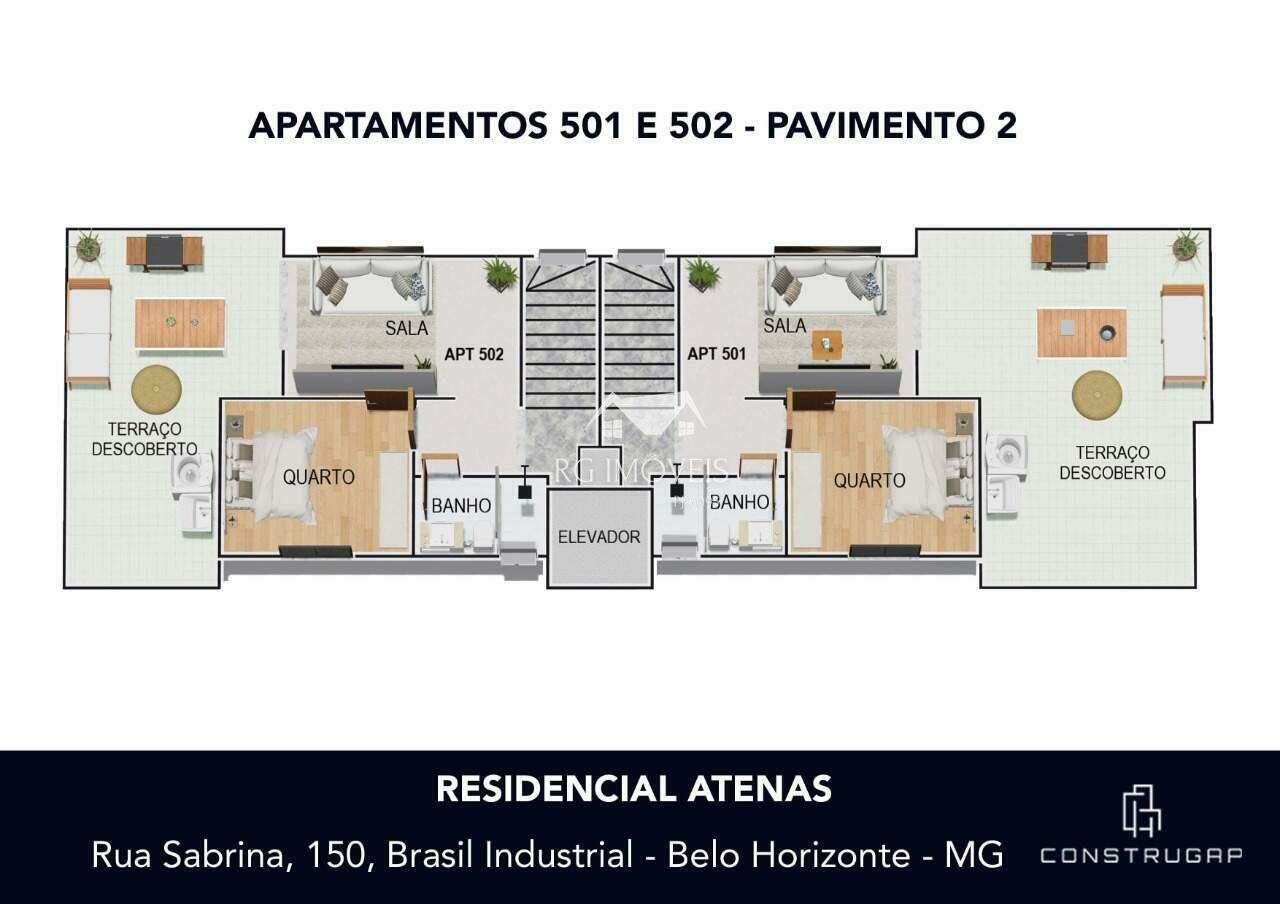 Apartamento à venda com 2 quartos, 51m² - Foto 9