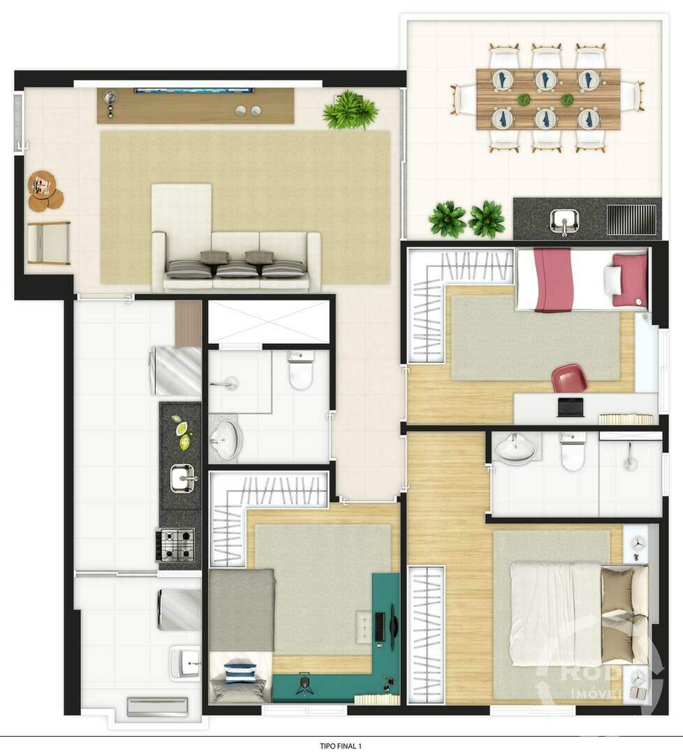 Apartamento à venda no Boqueirão: 