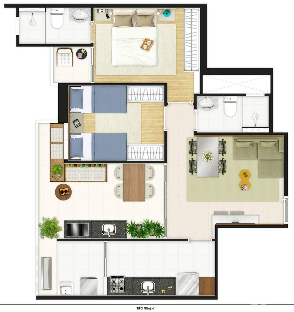 Apartamento à venda no Boqueirão: 