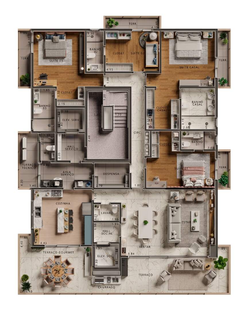 Apartamento à venda no Ponta da Praia: 