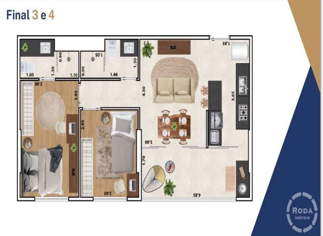 Apartamento à venda no Macuco: 