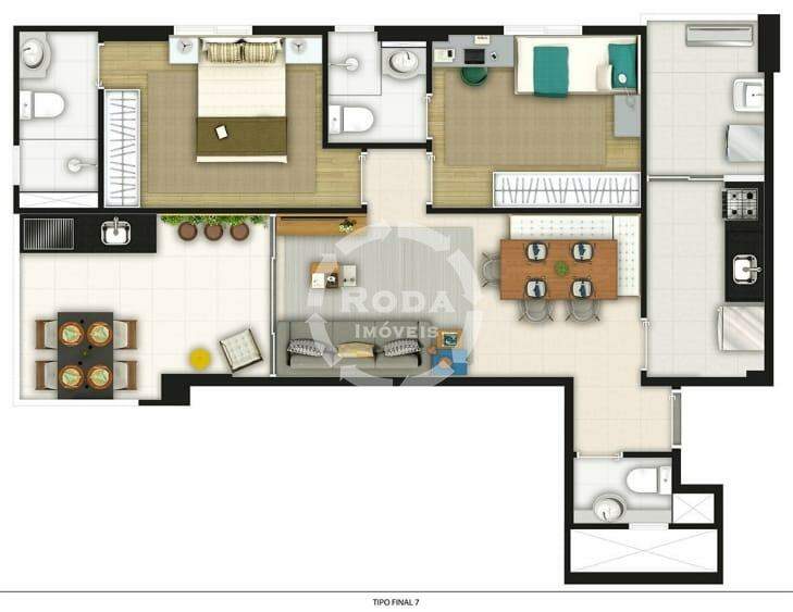 Apartamento à venda no Boqueirão: 
