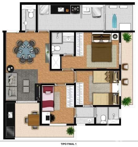 Apartamento à venda no Boqueirão: 