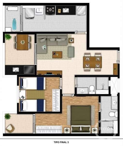 Apartamento à venda no Boqueirão: 
