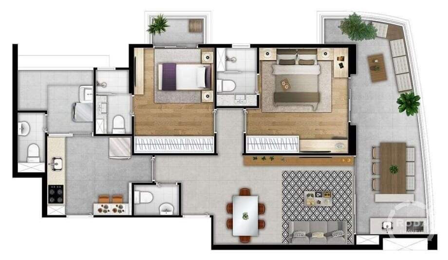 Apartamento à venda no Boqueirão: 