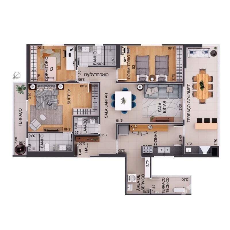 Apartamento à venda no Aparecida: 