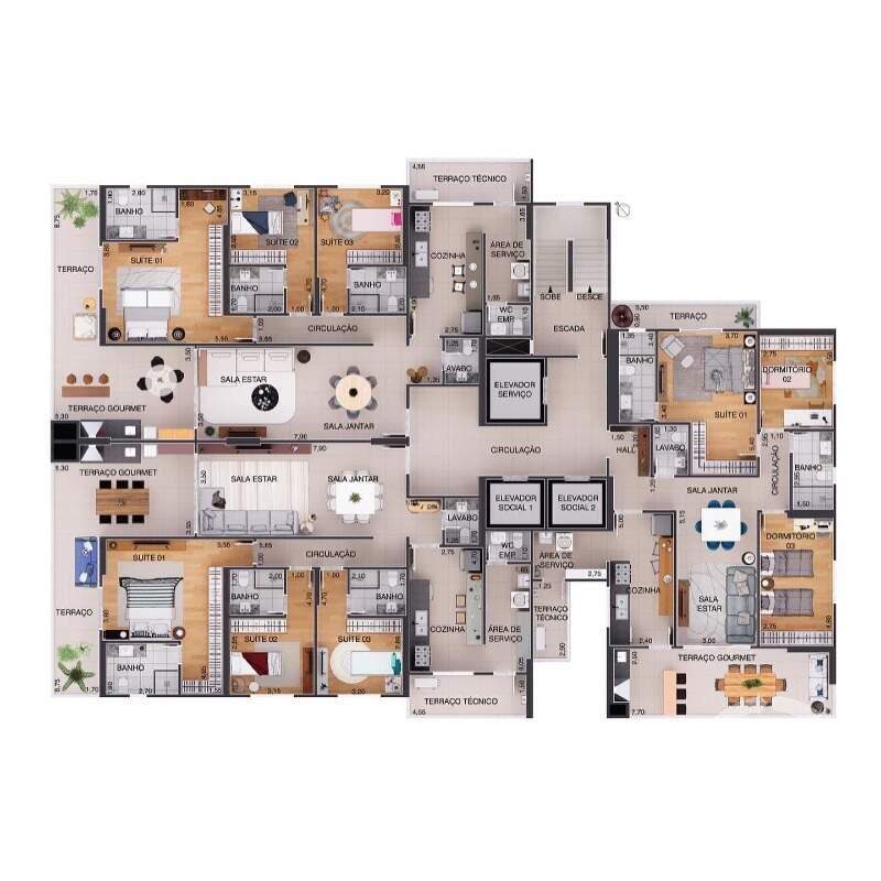 Apartamento à venda no Aparecida: 