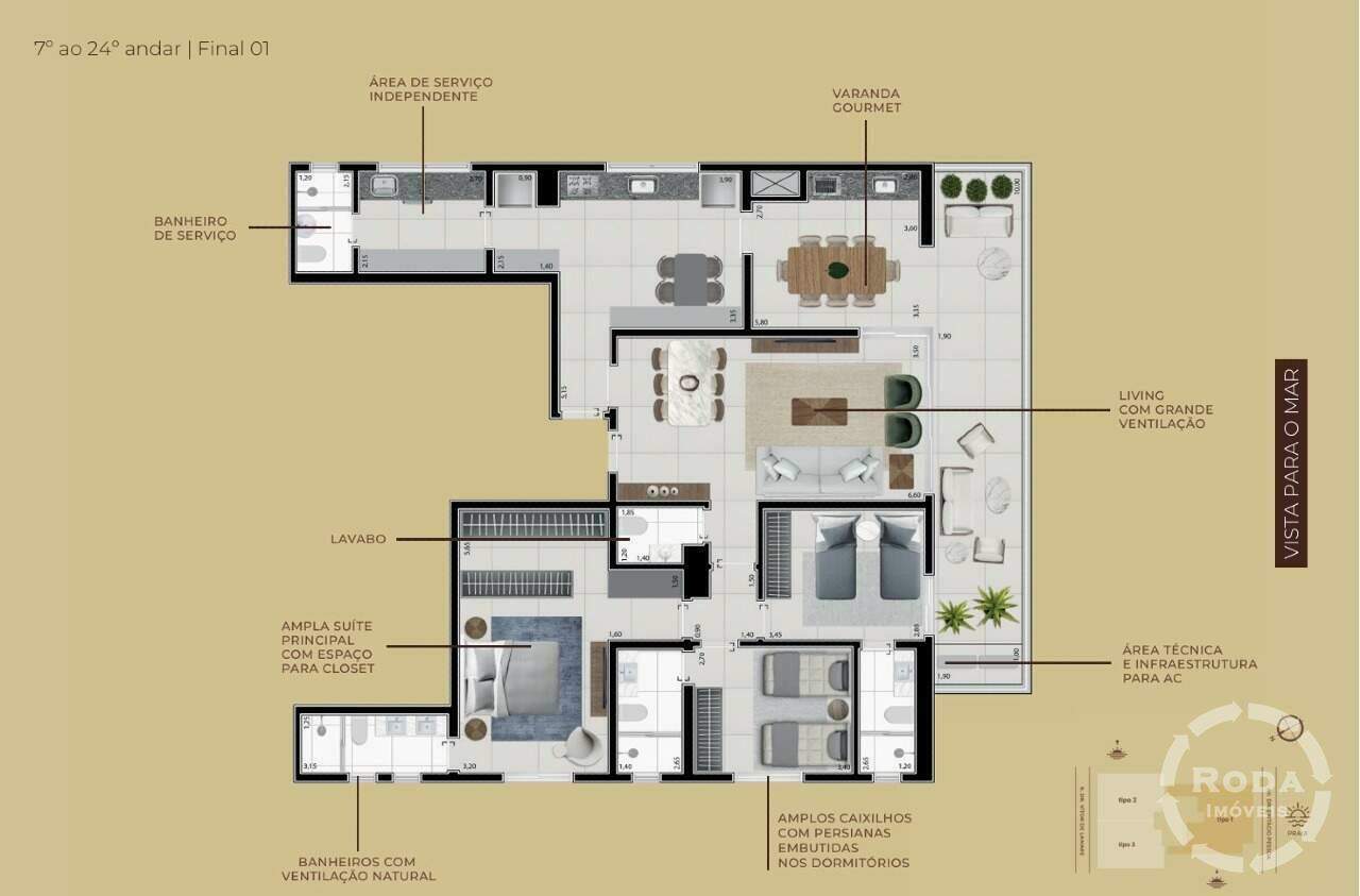 Apartamento à venda no Boqueirão: